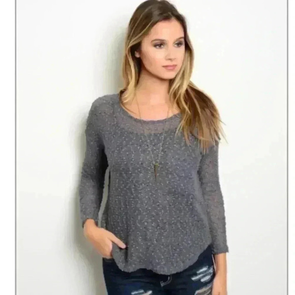 NEW Gray Light weight long sleeve shirt - Picture 3 of 3